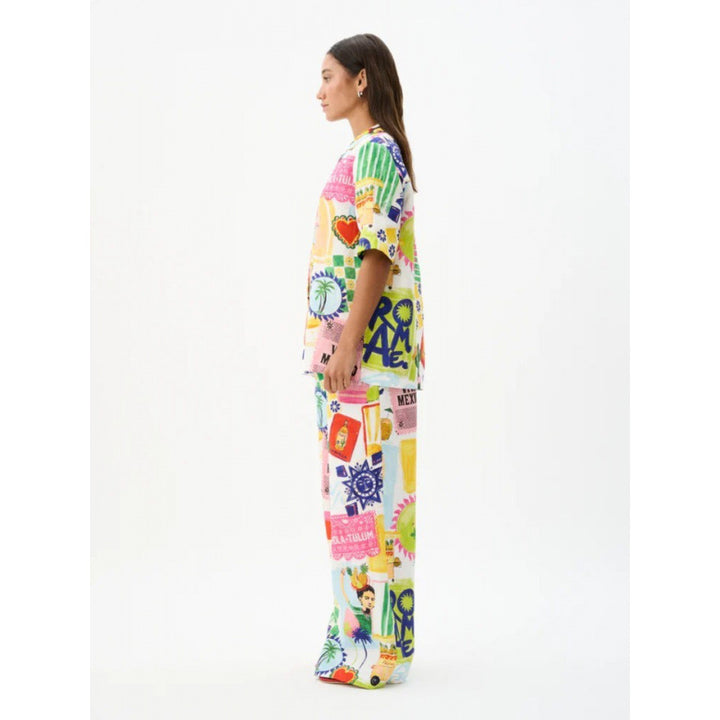 Femme Vibrant Grafik Co-Ord Sæt Stilla