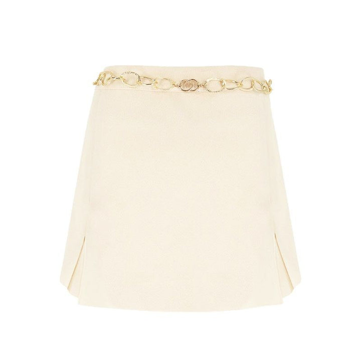 Dame elegante miniskirts med guld kæde Skovae