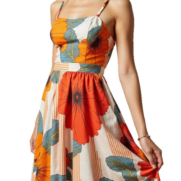 Dame Floral A-linje Maxi Kjole Stilla