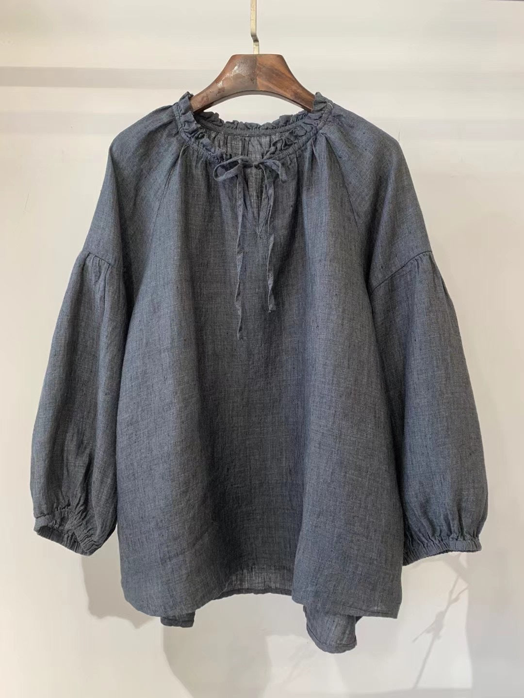 Dame Ternet Bluse med Puffærmer Stilla
