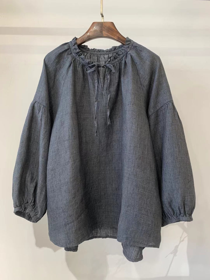 Dame Ternet Bluse med Puffærmer Stilla