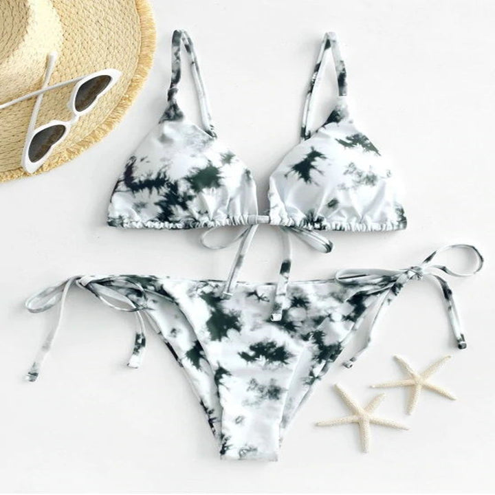 Femme Tie-Dye Snor Bikini Sæt Stilla