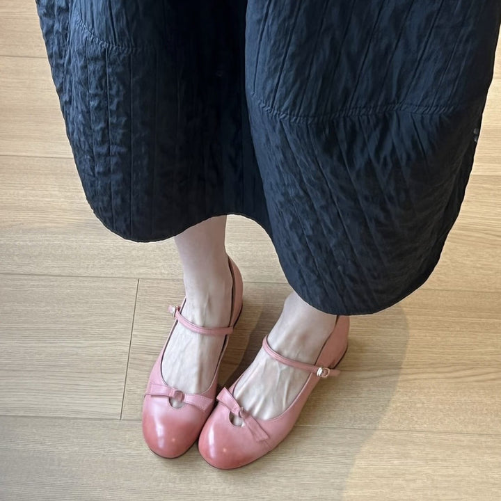 Femme Vintage Mary Jane hæle med justerbar rem Stilla