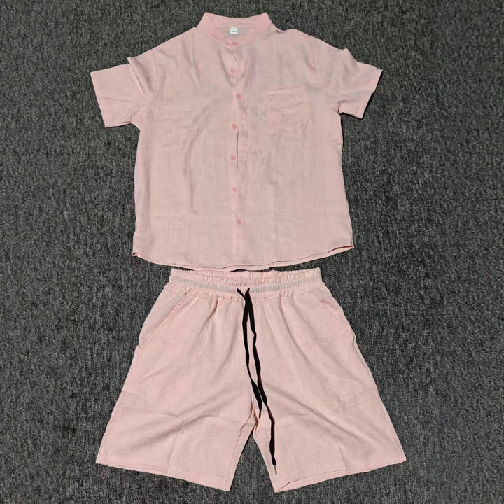 Herrer Casual Kortærmet Relaxed Fit Sæt Stilla