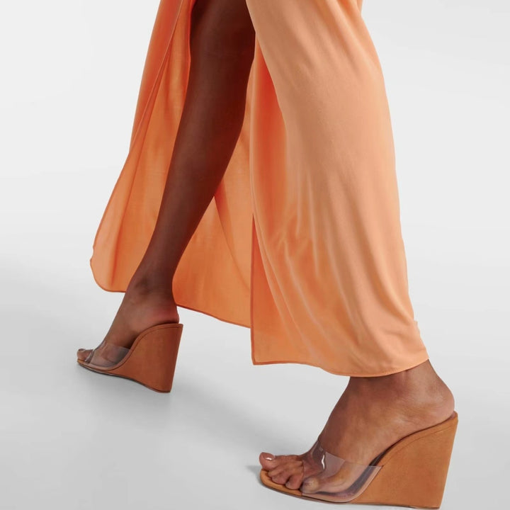 Femme Transparent kilehælsandaler  Stilla
