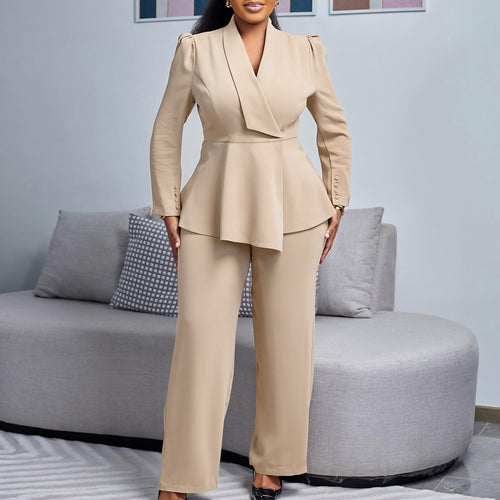 Damer Elegant Blazer-Bukser-Sæt Stilla