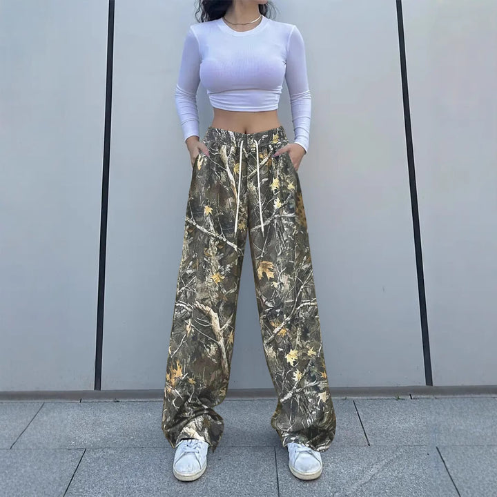 Dame Camouflage Fritidsbukser Stilla