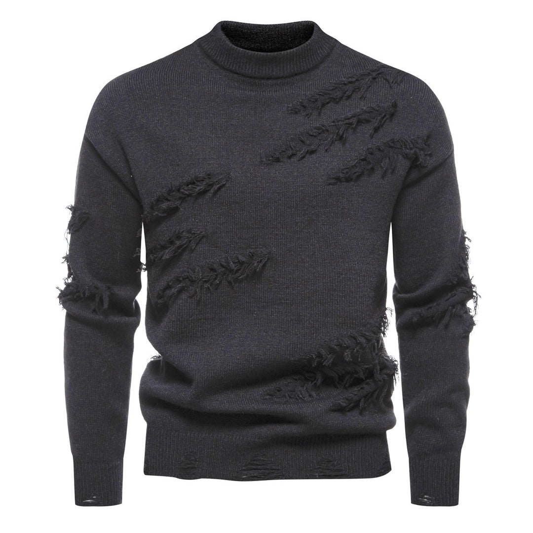 Herrer Vintage Høj Krave Pullover Stilla
