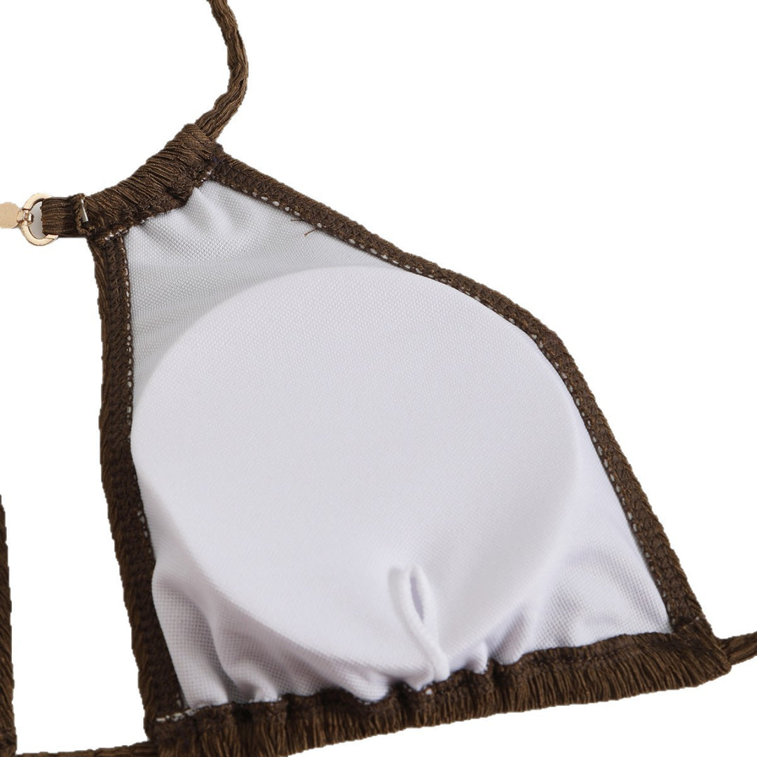 Dame Triangel-Bikini med raffineret Cut-Out og elastiske stropper Stilla