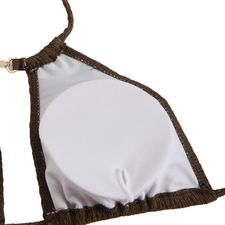 Dame Triangel-Bikini med raffineret Cut-Out og elastiske stropper Stilla