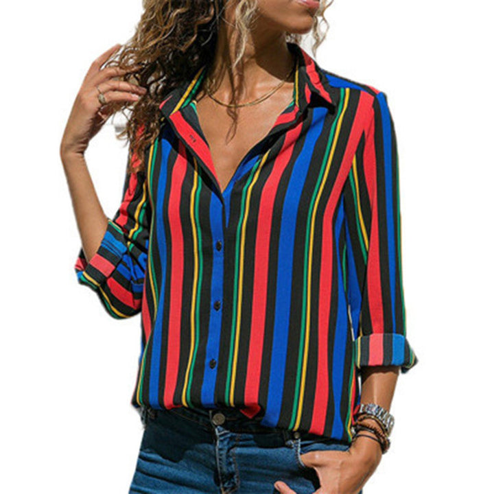 Dame stribet bluse i moderne chic Stilla