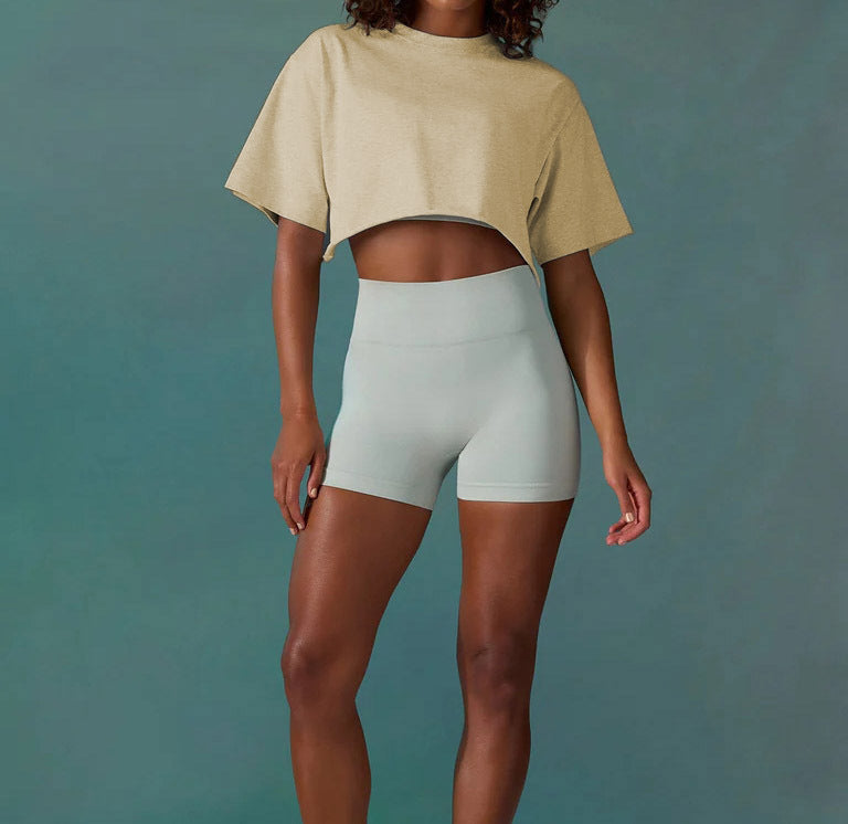 Stilla | Komfortabel Løs Fitness Top Sport T-shirt