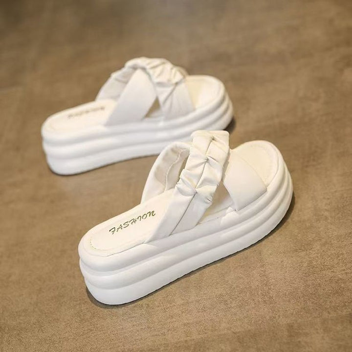 Dame platform-sandaler med moderne knude-design og polstret sål Stilla