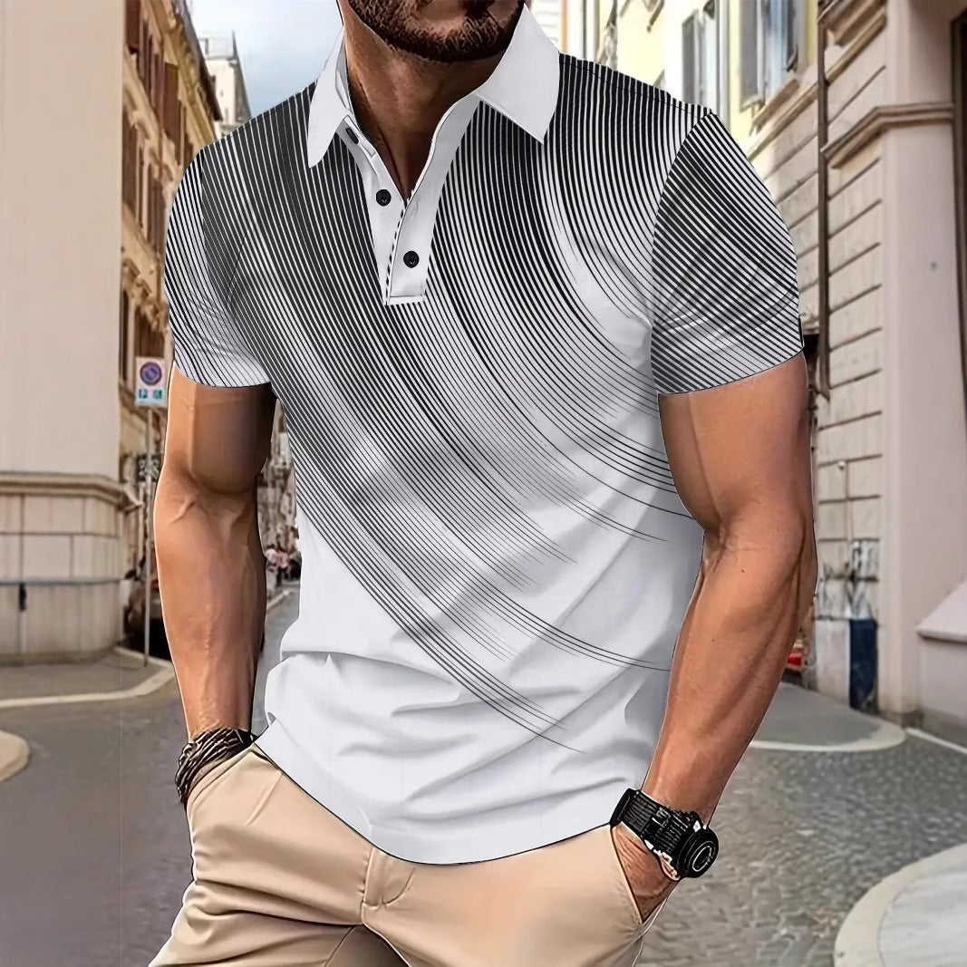 Herrer Poloshirt med moderne overgang og åndbar materiale teknologi Stilla