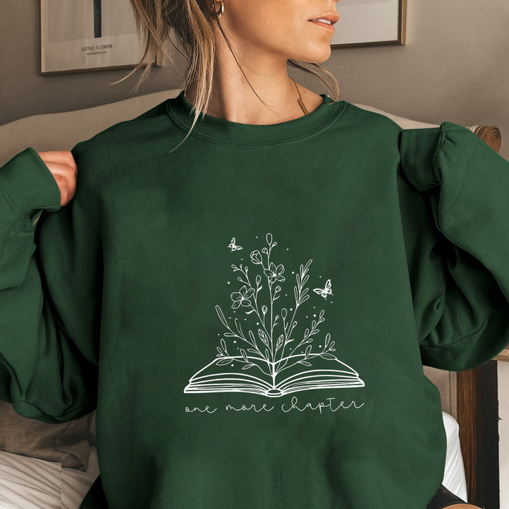 Dame sweatshirt med elegant blomsterdesign og inspirerende print Stilla