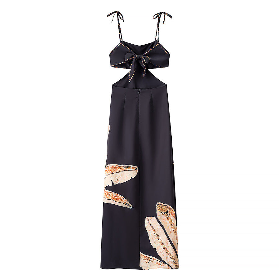 Femme Cutout Floral Maxi Kjole Stilla