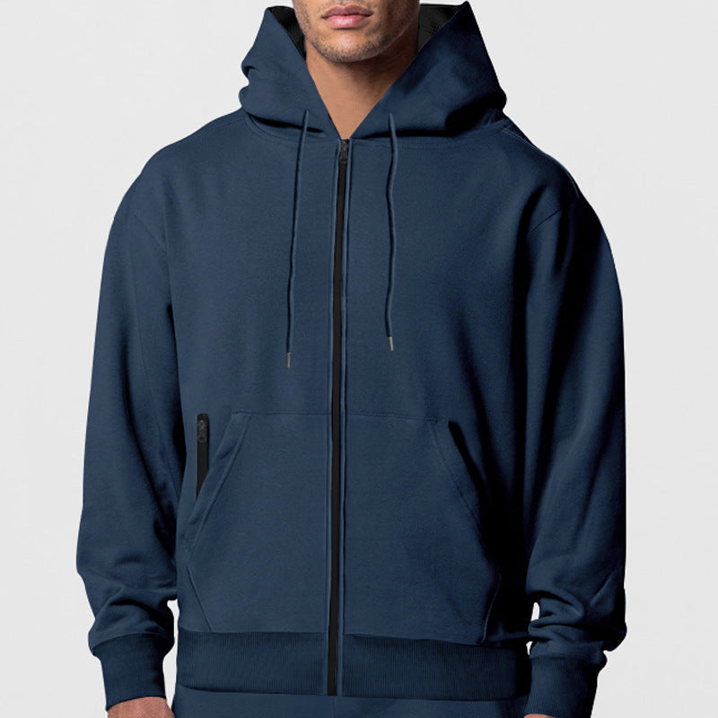 Herre Sporty Hoodie med praktiske lommer og kvalitets fleece Stilla