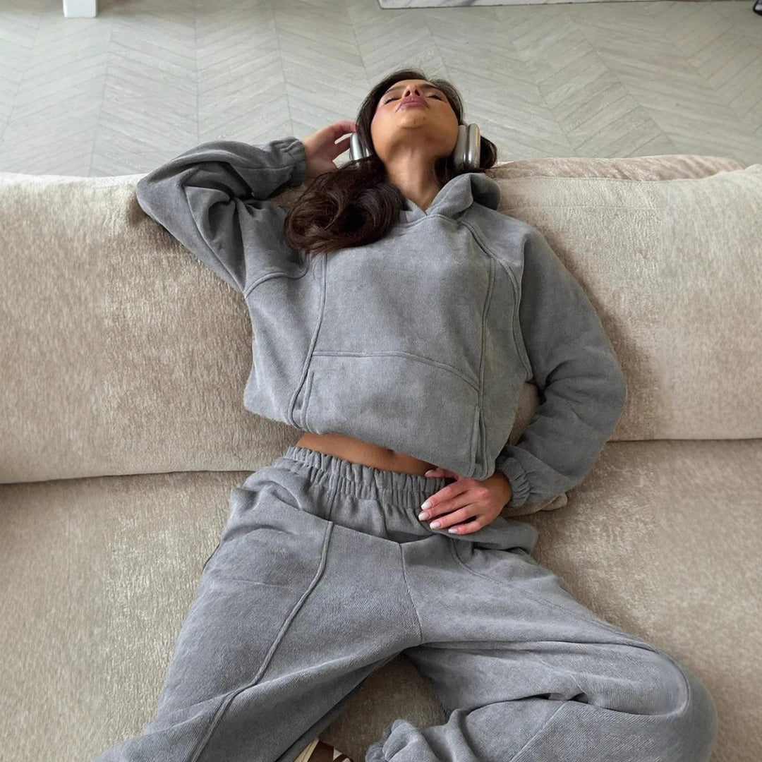 Dame Cozy Sweatset Stilla