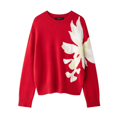 Dame Floral mønstret pullover Stilla