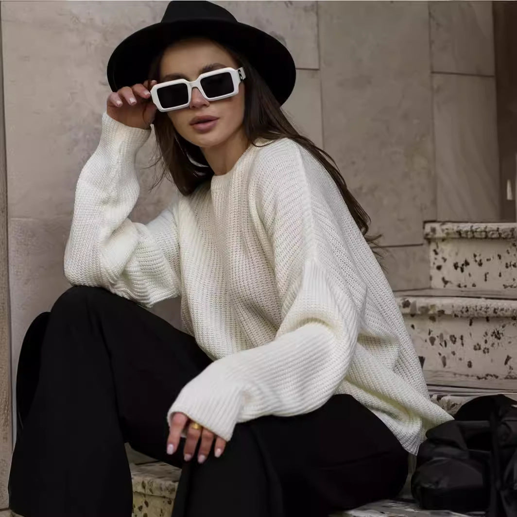 Stilla | Cozy Loose Strikket Pullover Sweater