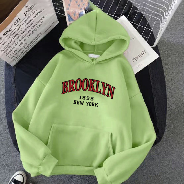 Kvindernes hoodie med urban Brooklyn design Skovae