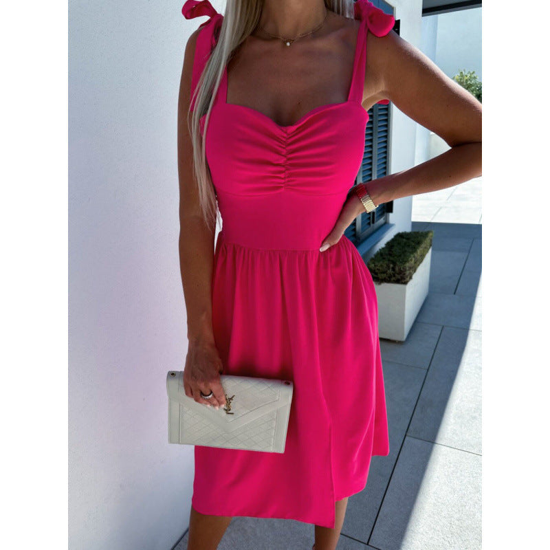 Dame Elegant Midi Kjole Stilla