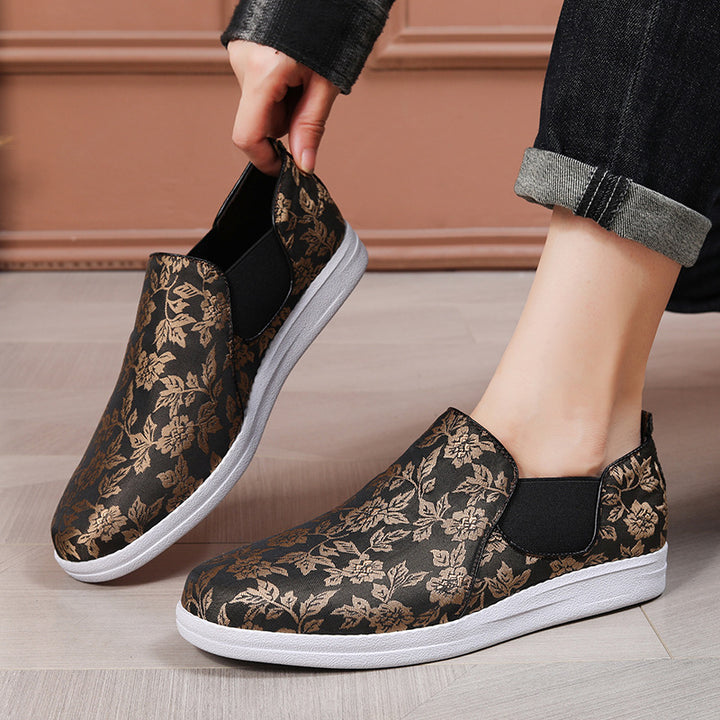 Femme Blomstermønster Slip-On Sneakers Stilla