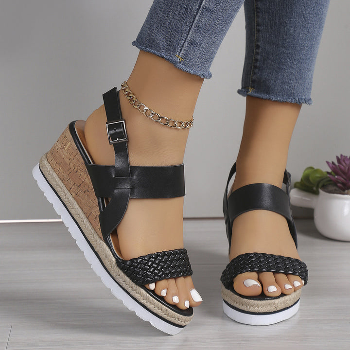 Dame Wedge-sandaletter med raffineret flettet design og komfortabelt fodseng Stilla