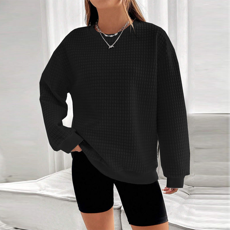 Dame Sweatshirt i struktureret design med moderne snit Stilla