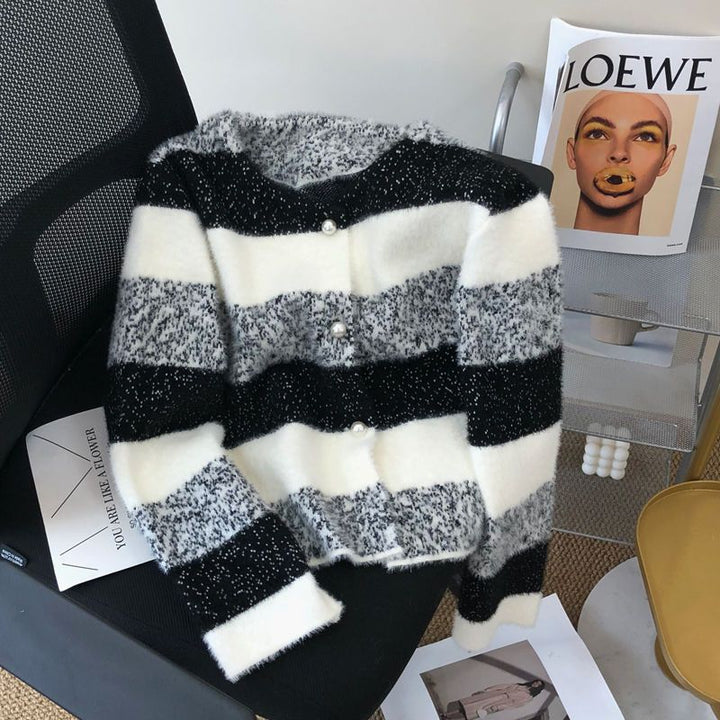 Kvindernes hyggelige cardigan med perleknapper Stilla