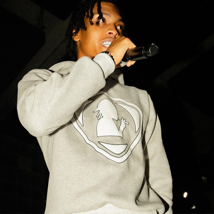 Hoodie til mænd med reflekterende logo Skovae