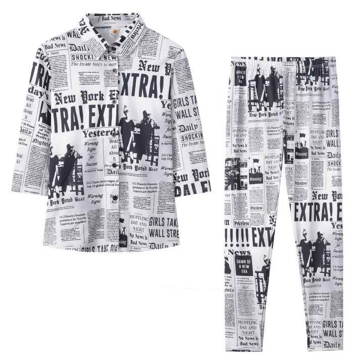 Femme Avistryk Pyjamas Sæt Stilla