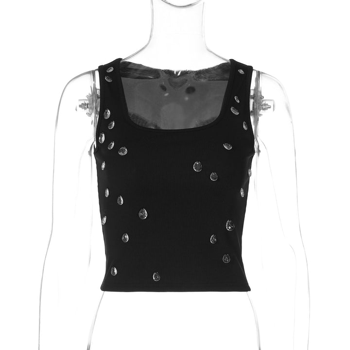 Damer Stilet bustier-top med skinnende detaljer og figursyet snit Stilla