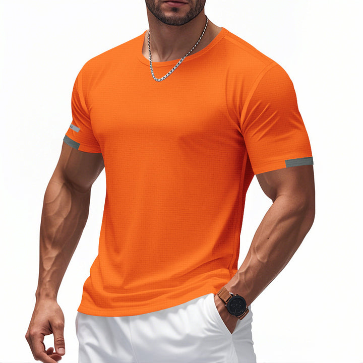 Herre åndbart sport T-shirt med reflekterende elementer Stilla