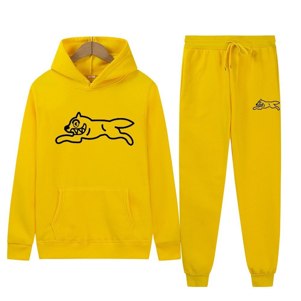 Kvinders sporty hoodie sæt med sejt dyremotiv Skovae