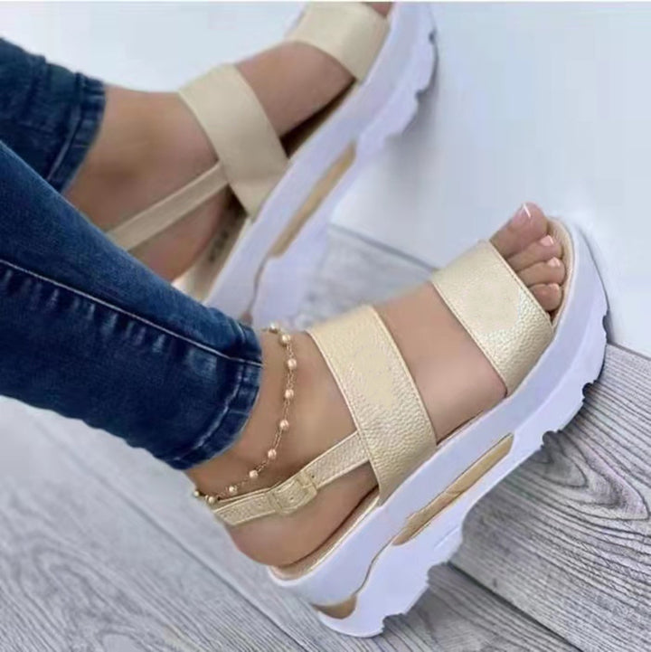 Dame komfortable kile-sandaler med ergonomisk fodseng Stilla