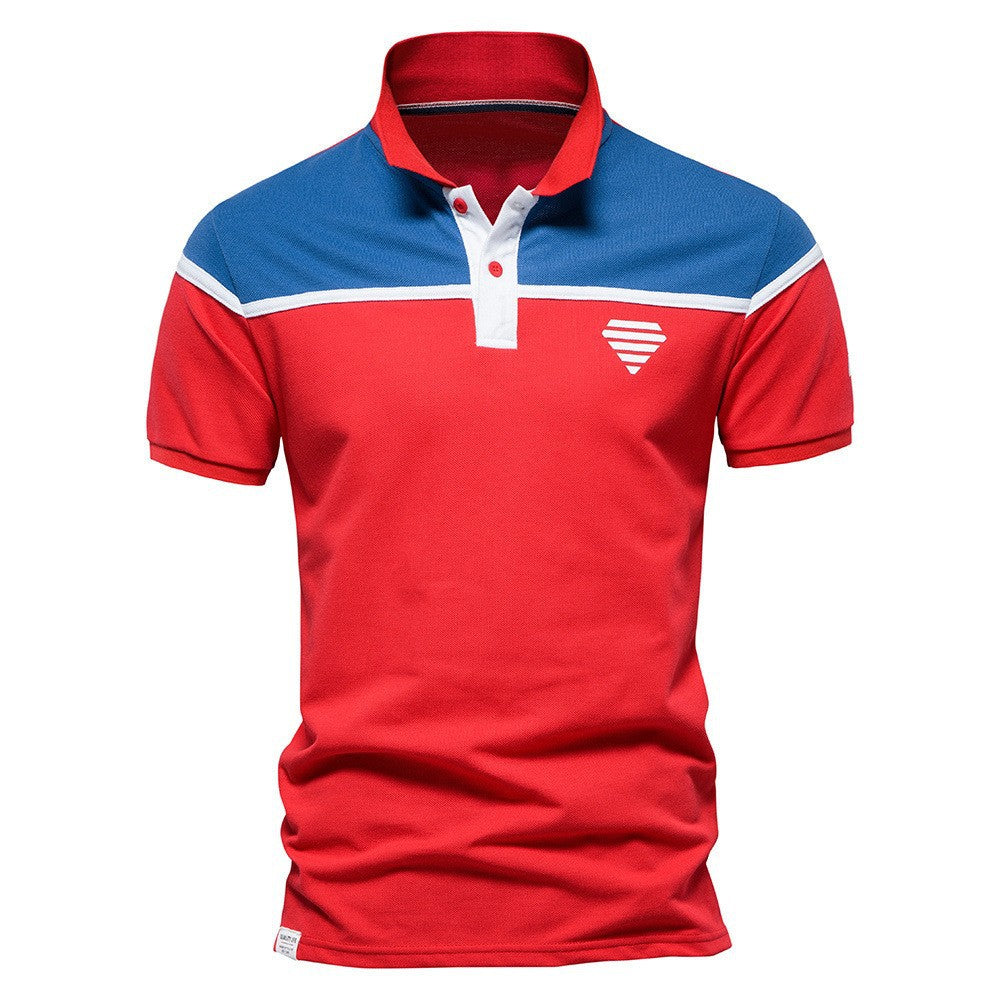 Herrer Poloshirt med moderne farvesnit og kvalitetsbomulds kvalitet Stilla