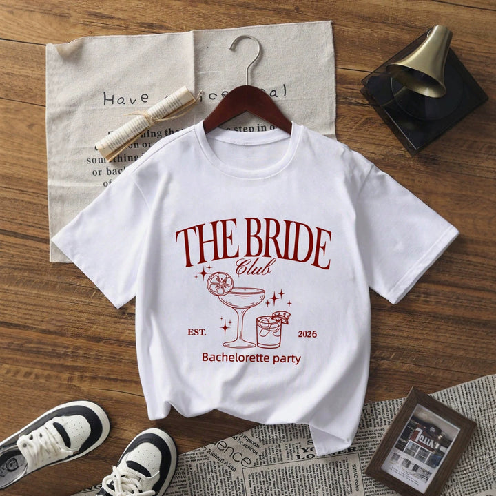 Damer oversized Bachelorette T-shirt med eksklusiv print Skovae