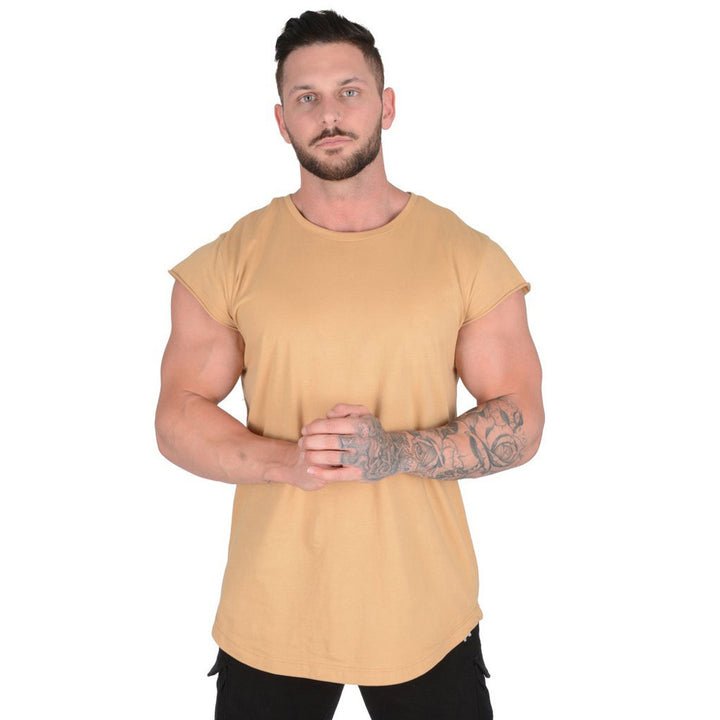 Herrer Stilfuld Oversized T-Shirt med afrundet kant og korte ærmer Stilla