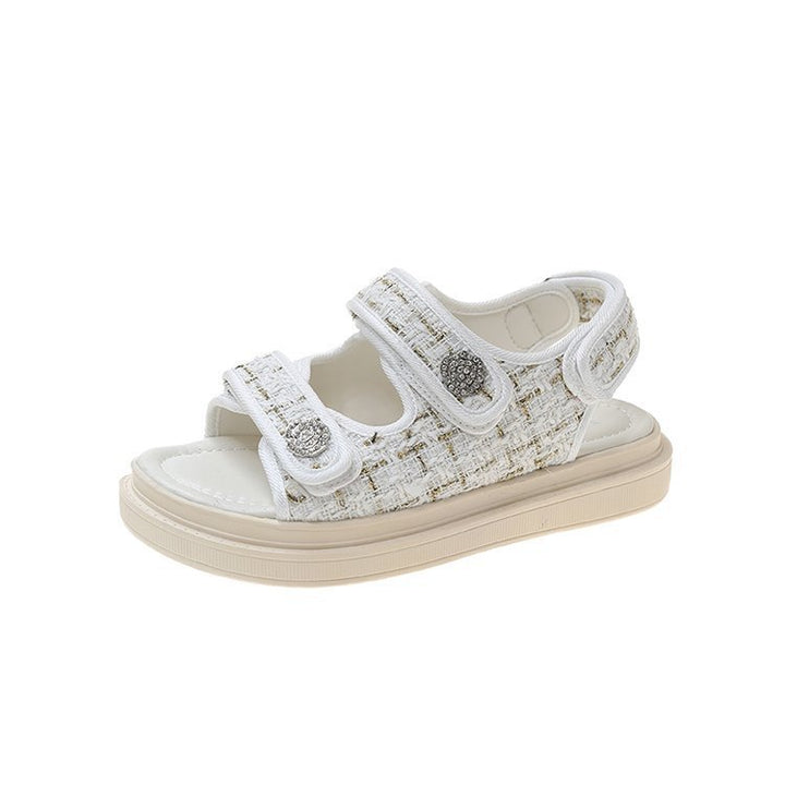 Dame sommerlige velcro sandaler med højkvalitets fod seng polstring Stilla