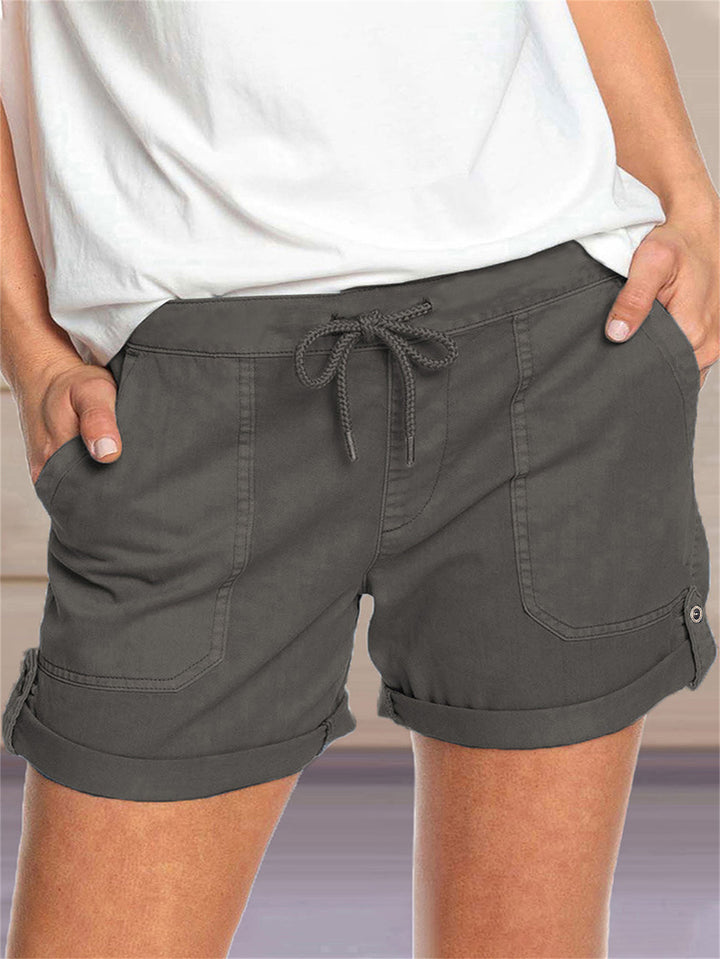Dame Komfortable og stilfulde Shorts med justerbar talje og praktiske sidelommer Stilla