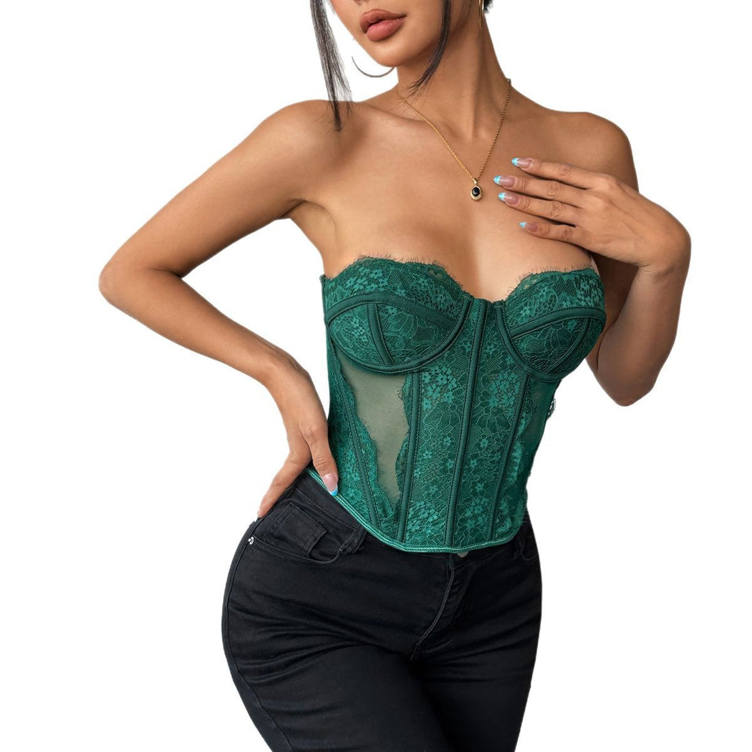Dame elegant spidsesnits-Corsage Stilla