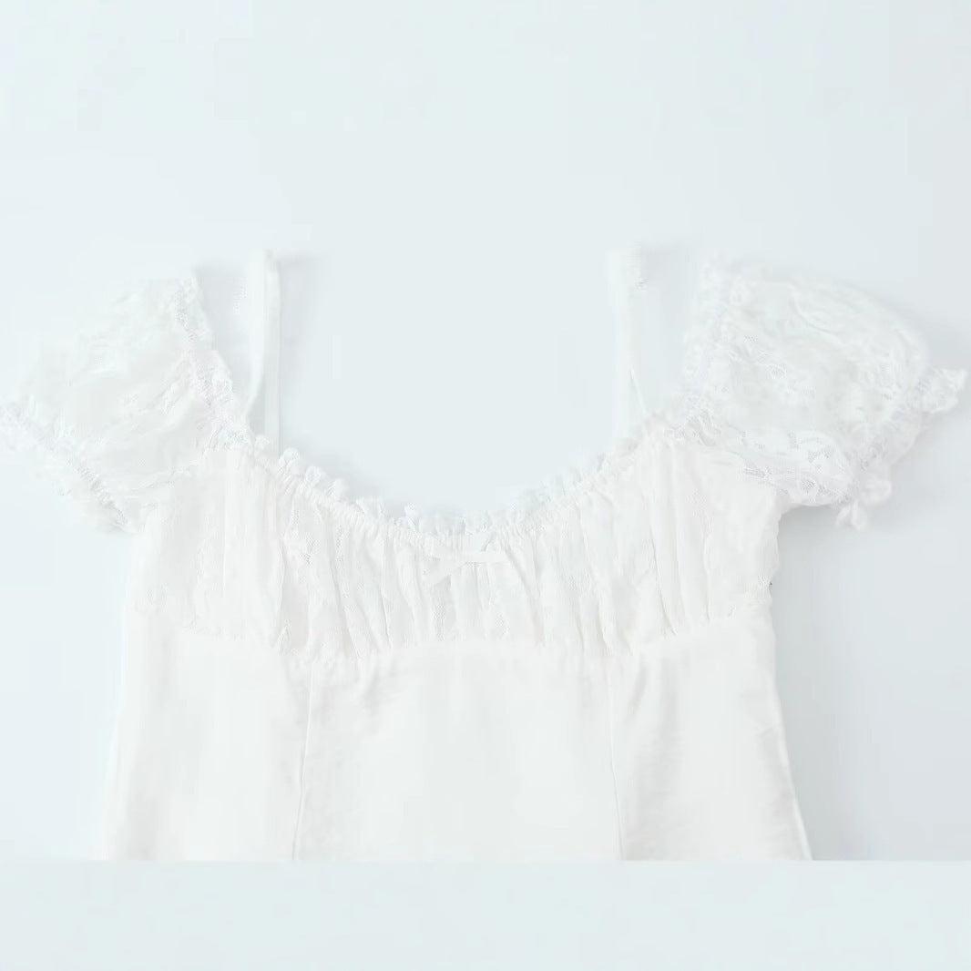 Femme Off-Shoulder Minikjole med Ruffles Stilla