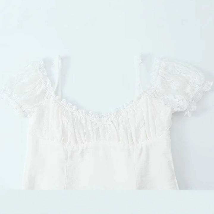 Femme Off-Shoulder Minikjole med Ruffles Stilla