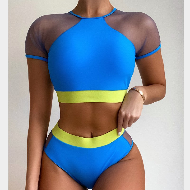 Dame sports-bikini-sæt med kort top og elastisk bånd Stilla