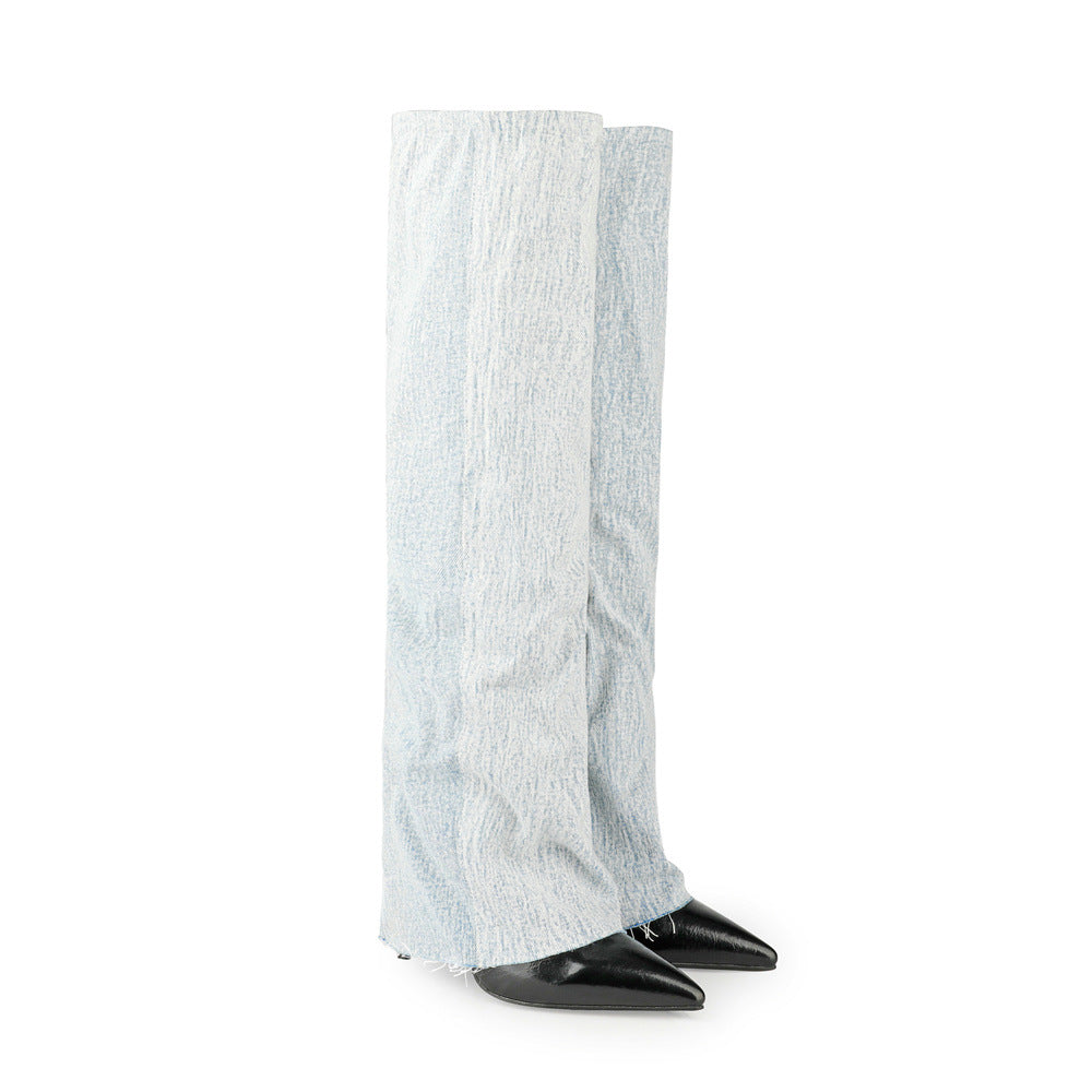 Femme High-Performance Over-knæ Stiletto Støvler Stilla