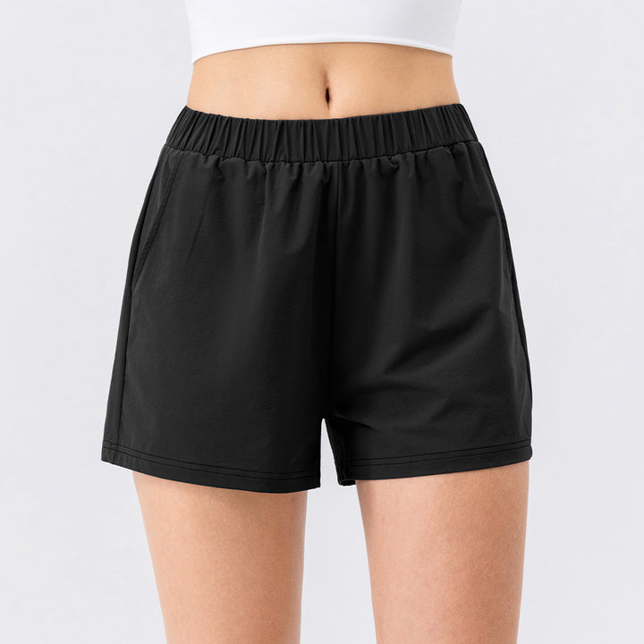 Dame Sporty Kort Shorts med elastisk talje og sidelommer Stilla