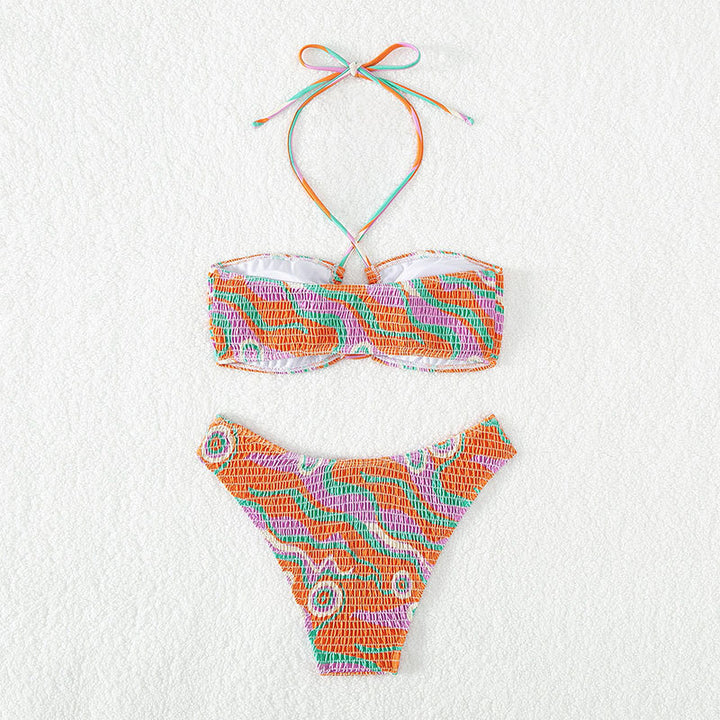 Dame Top med stropper Bandeau To-dels Bikini Sæt Stilla