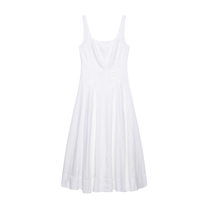 Femme A-linje midi kjole med klassisk design Stilla
