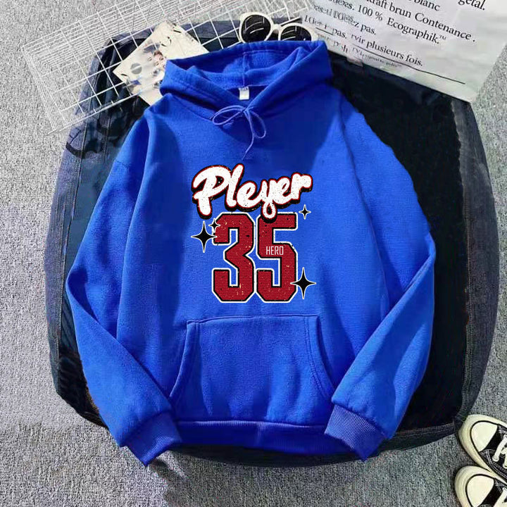 Kvindelig hætte sweatshirt med kreativ basketball design Skovae